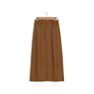 hd classic denim maxi skirt