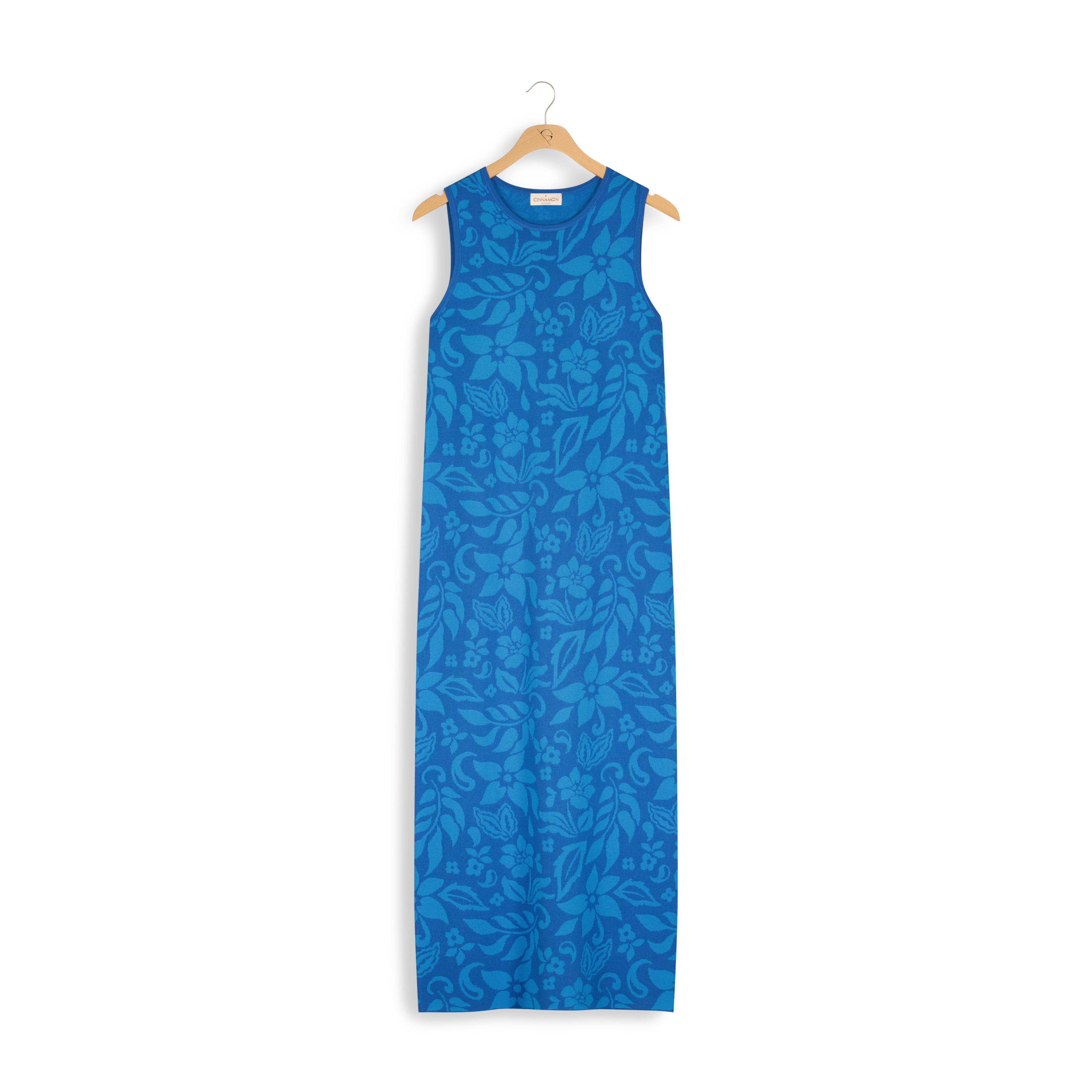 jacquard knitted maxi dress Retori Lurex Jacquard Knit Long Dress in Viscose