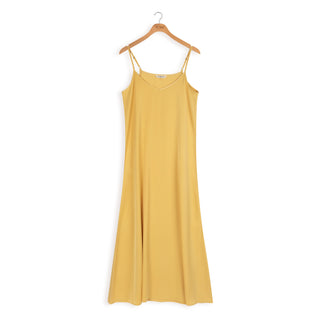 point satin maxi dress Point Satin Straight Slip Dress