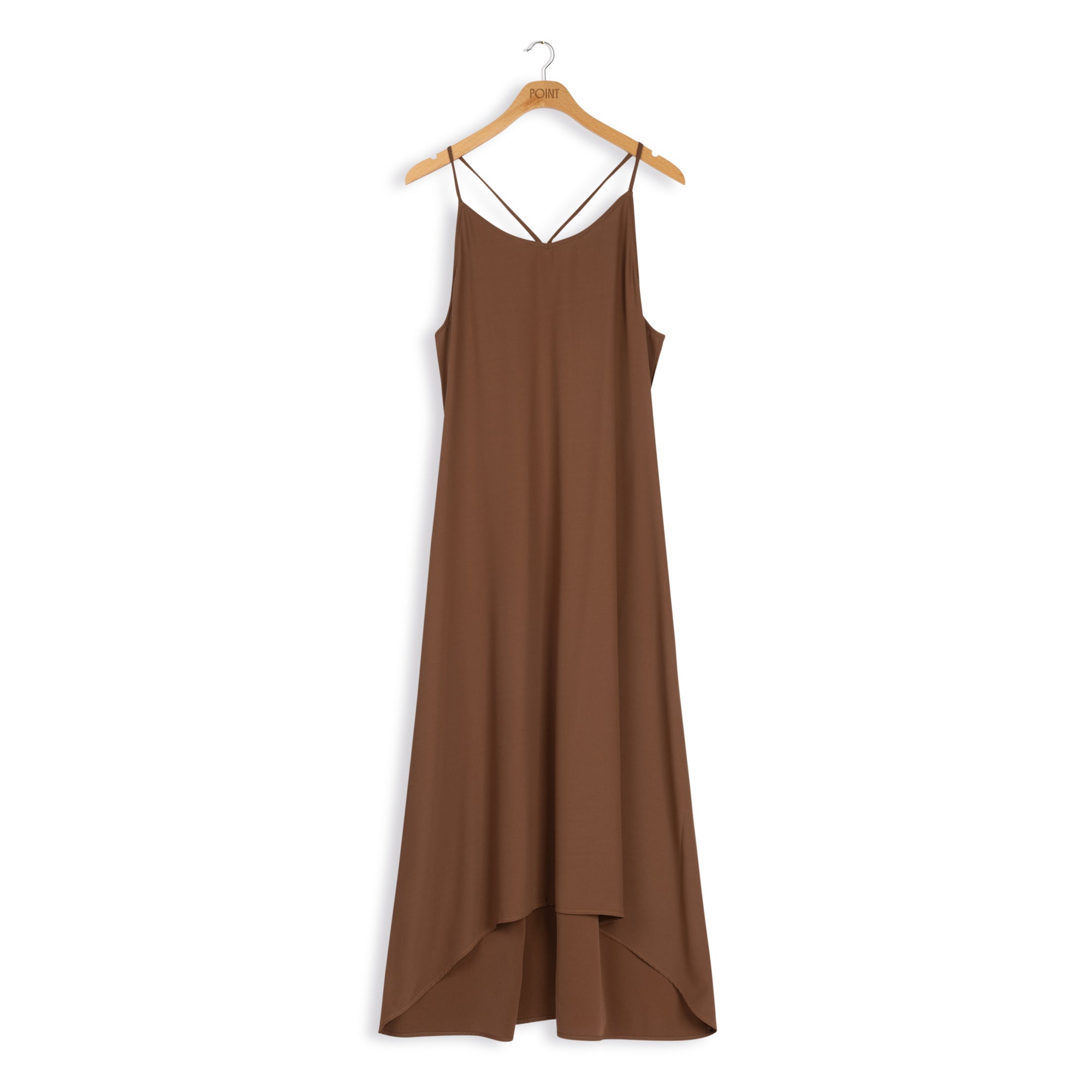 Point hi low slip dress – The Gallery Collection