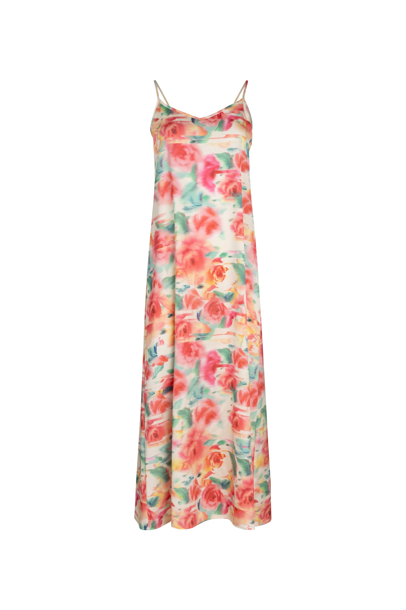 Point Satin A-Line Slip Dress Point Satin A-Line Slip Dress