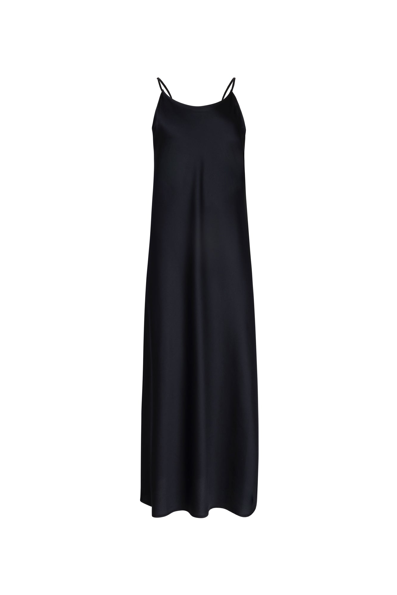 Point Satin Straight Slip Dress – The Gallery Collection Point Satin Straight Slip Dress – The Gallery Collection