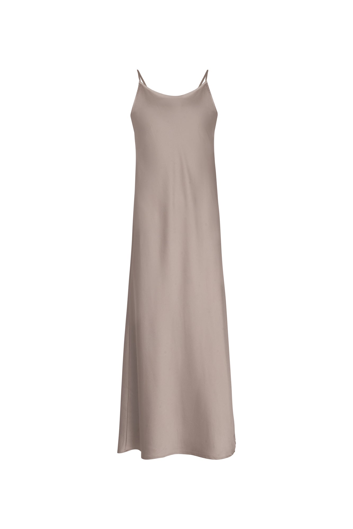 Point Satin Straight Slip Dress – The Gallery Collection