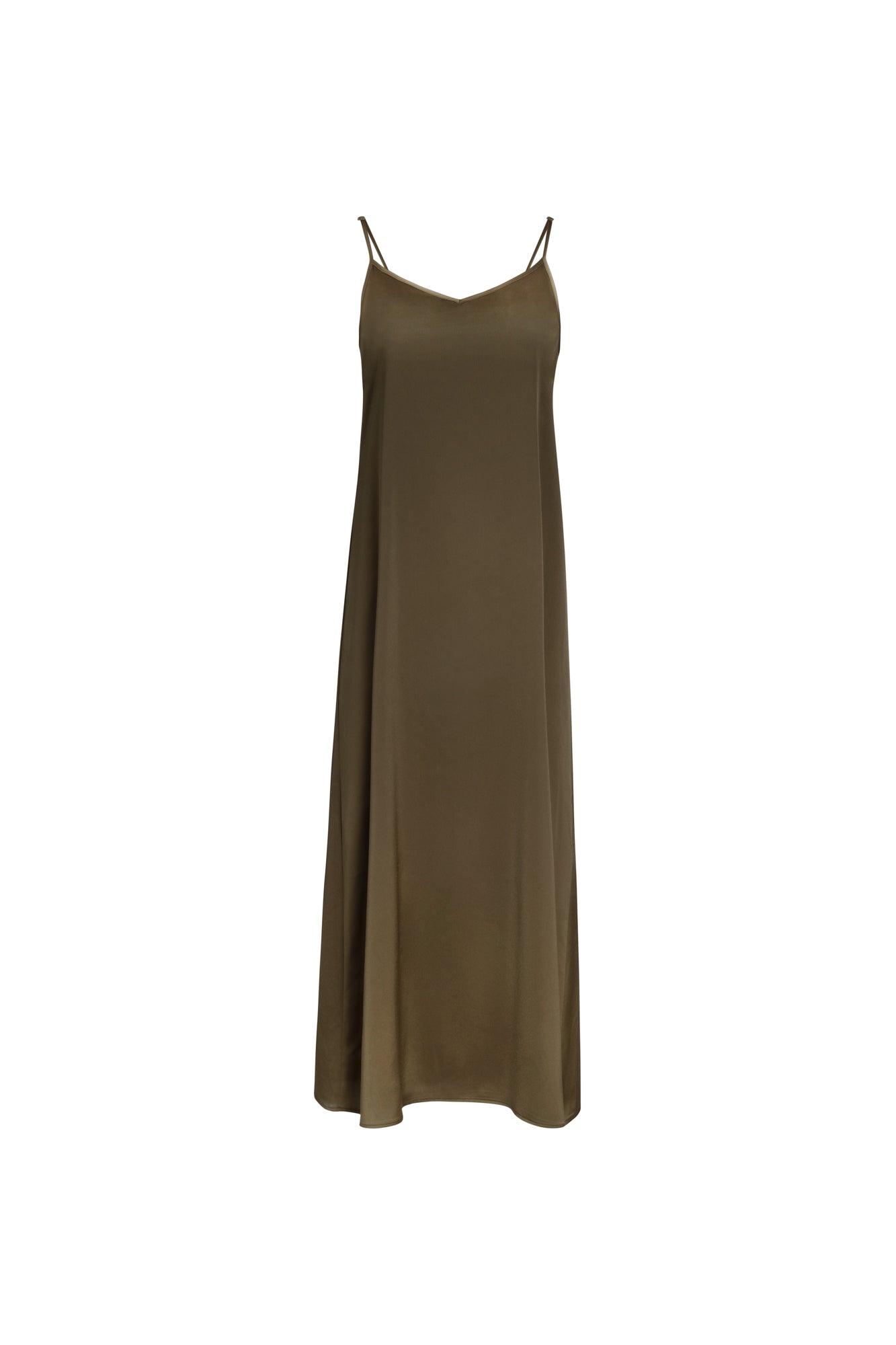 Point Satin A-Line Slip Dress Point Satin A-Line Slip Dress