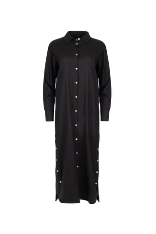 Point Linen Shirt Dress