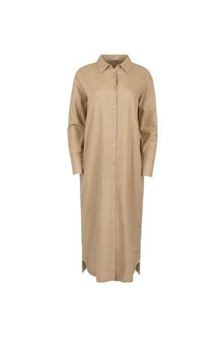 Point Linen Shirt Dress