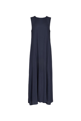 POINT GEORGETTE COLUMN DRESS