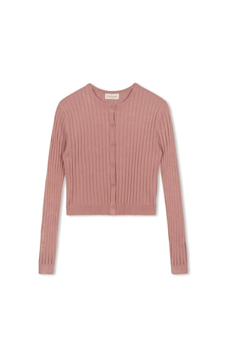 Cinnamon Ribbed Cardi