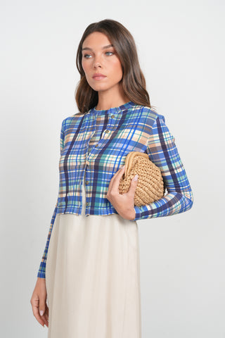 POINT PRINTED CLASSIC T-SHIRT CARDI