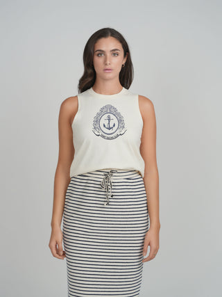POINT GRAPHIC COTTON TANK