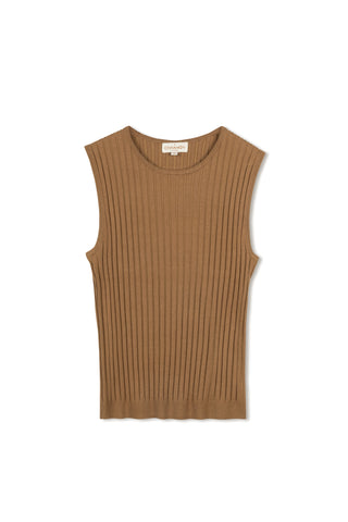Cinnamon Basic Crewneck Tank