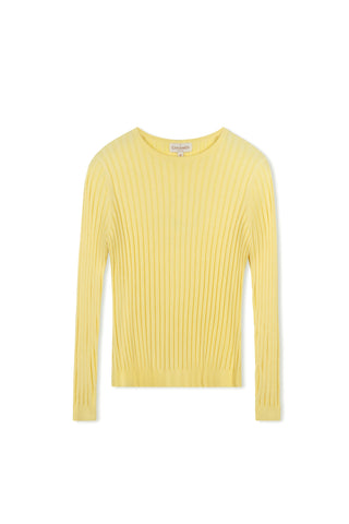 Cinnamon Ribbed Crewneck Sweater