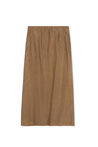 POINT BRUSHED A-LINE SKIRT