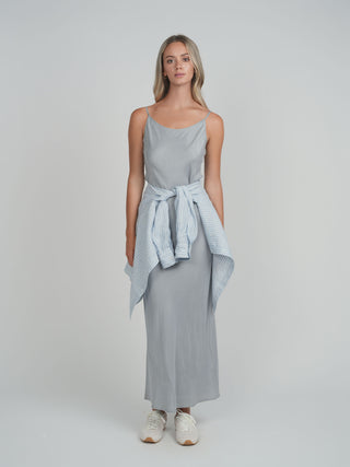 POINT BRUSHED STRAIGHT DRESS