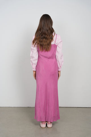 POINT BRUSHED STRAIGHT DRESS