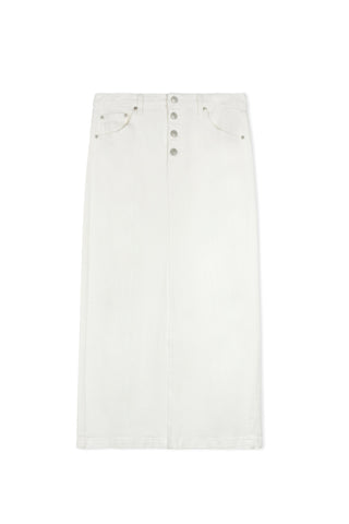 Hd Exposed Button Detail Skirt