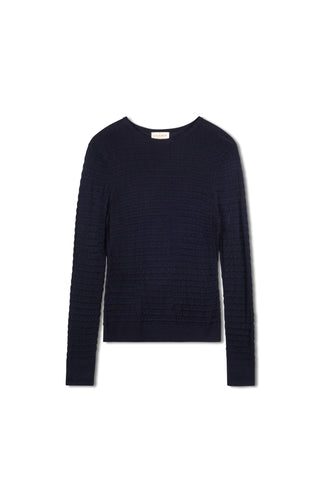 Cinnamon Bubble Knit Classic Crew