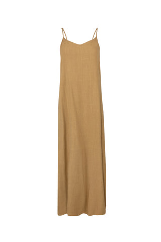 Point Linen Aline Slip Dress
