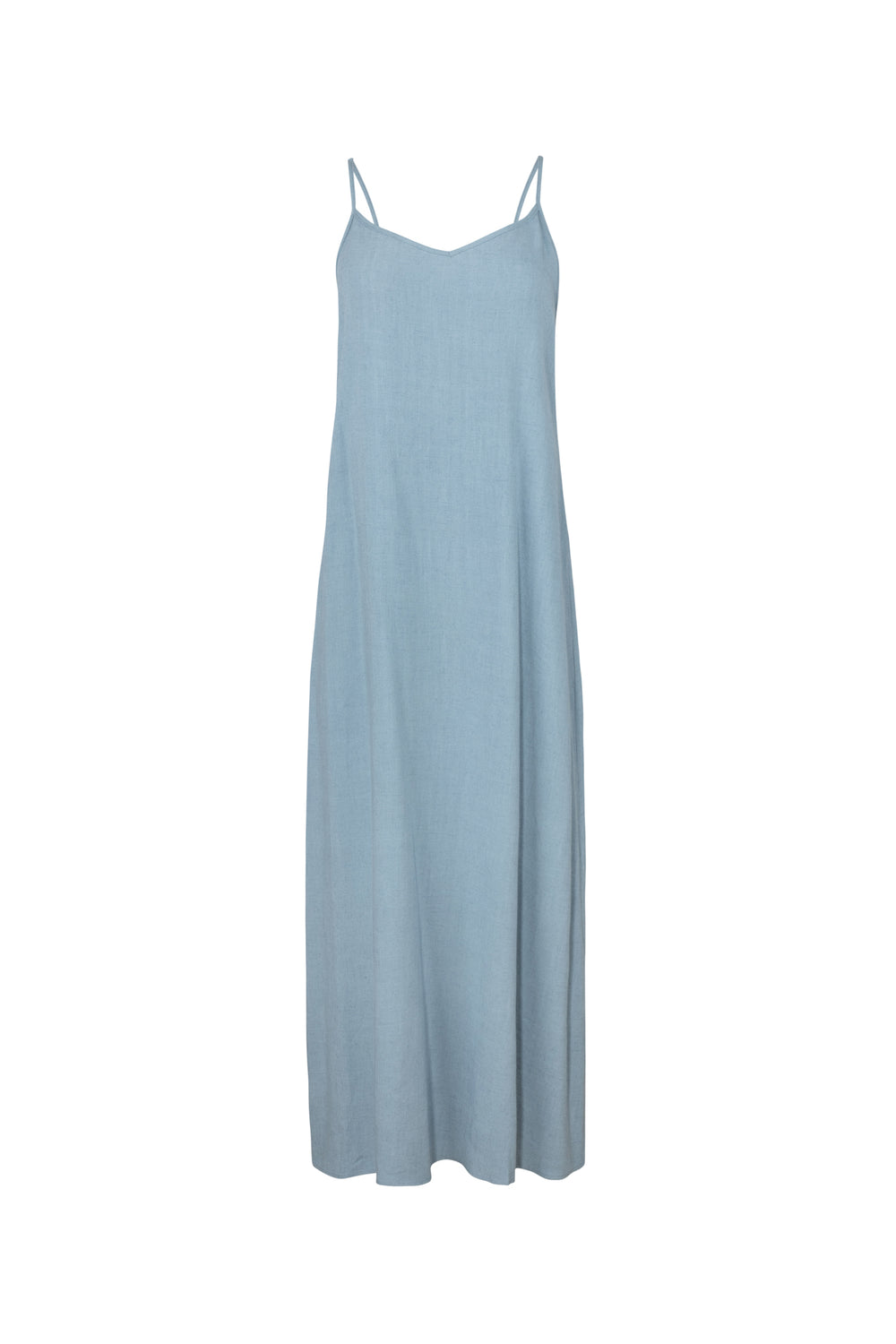 Point Linen Aline Slip Dress S / Nautical Blue