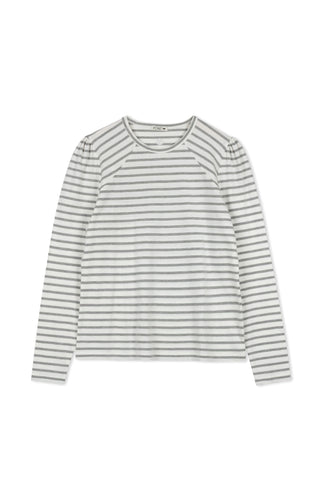 Point Puff Sleeve Crew Tee