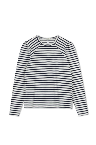 Point Puff Sleeve Crew Tee