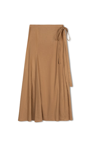 Ofd Godet Wrap Skirt