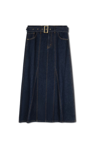 Hd Gored Belted Skirt