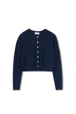 Cinnamon Crewneck Cropped Cardi