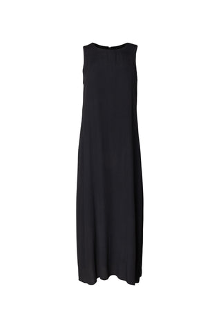 POINT GEORGETTE COLUMN DRESS