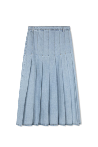 Hd Box Pleated Maxi Skirt