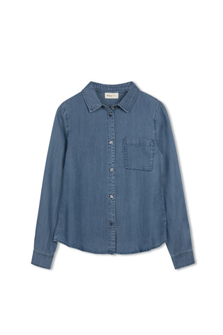 hd stitch detail button front shirt