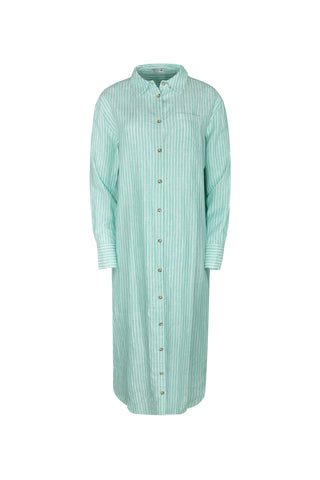 POINT STRIPE LINEN DRESS