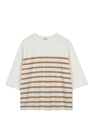 POINT JERSEY STRIPE TEE