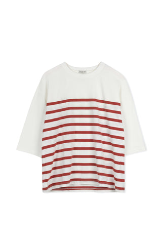 POINT JERSEY STRIPE TEE
