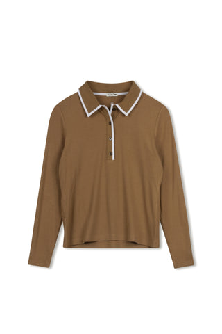 POINT PIPED POLO TEE