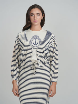 POINT LOOP TERRY CARDIGAN