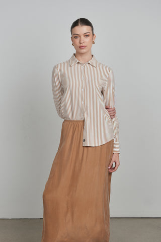 POINT KNIT BUTTON UP SHIRT