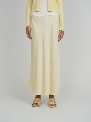 POINT SATIN STRAIGHT SKIRT