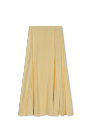 POINT GORED LINEN SKIRT