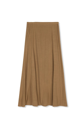 POINT GORED LINEN SKIRT