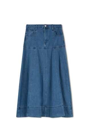 Hd Paneled Maxi Skirt