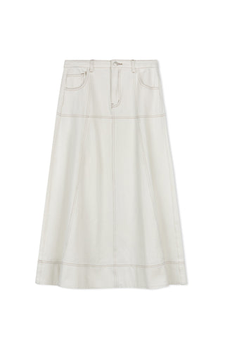 Hd Paneled Maxi Skirt