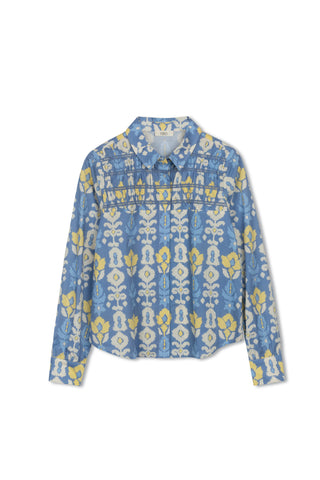 cleo printed blouse