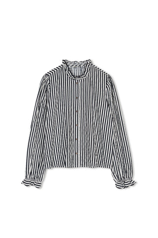 POINT RUFFLE BLOUSE