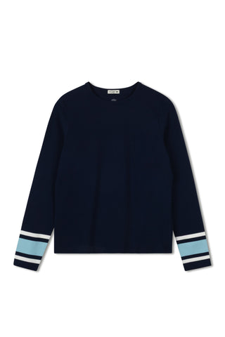 POINT BOXY STRIPE TEE