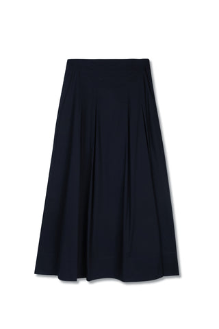 Ceremony Box Pleat Poplin Skirt