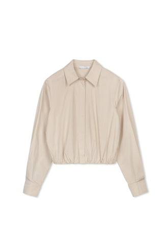 Ceremony Cropped Poplin Shirt