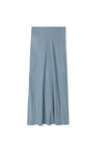 POINT LINEN STRAIGHT SKIRT