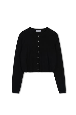 Ceremony Cropped Rib Cardigan