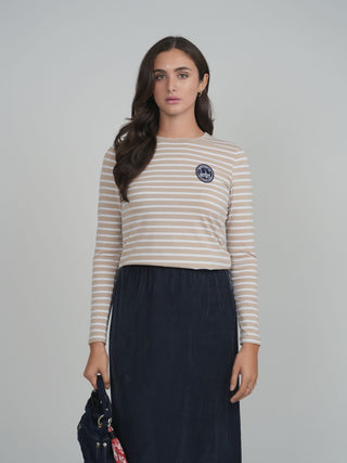 POINT STRIPE GRAPHIC TEE